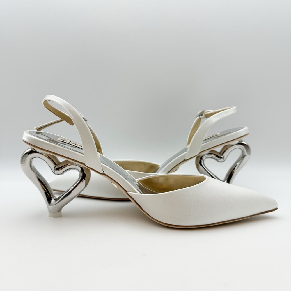 Badgley Mischka Lucille Slingback Heart Heels